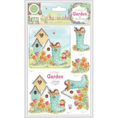 Craft Consortium Cottage Garden - 3D Decoupage Set